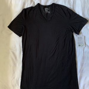 Jockey modal stretch black V neck t shirt NWT